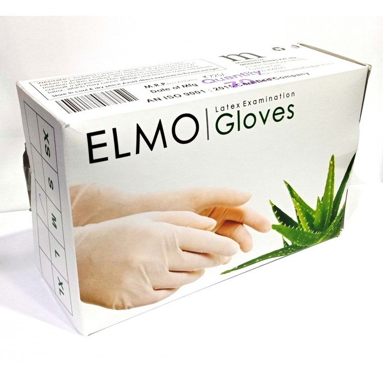 ELMO Latex Examination Gloves - Prem Medical