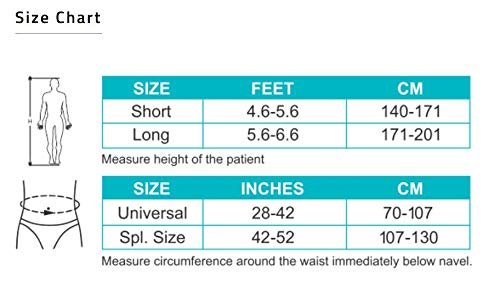 Tynor Taylor's Brace Long type for Spine Immobilization-Universal Size ...