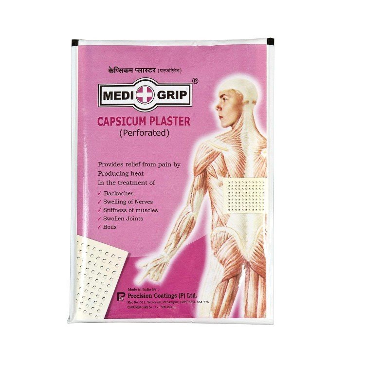 Medigrip Pain Relief Capsicum Plaster (Set Of 10 Plasters)