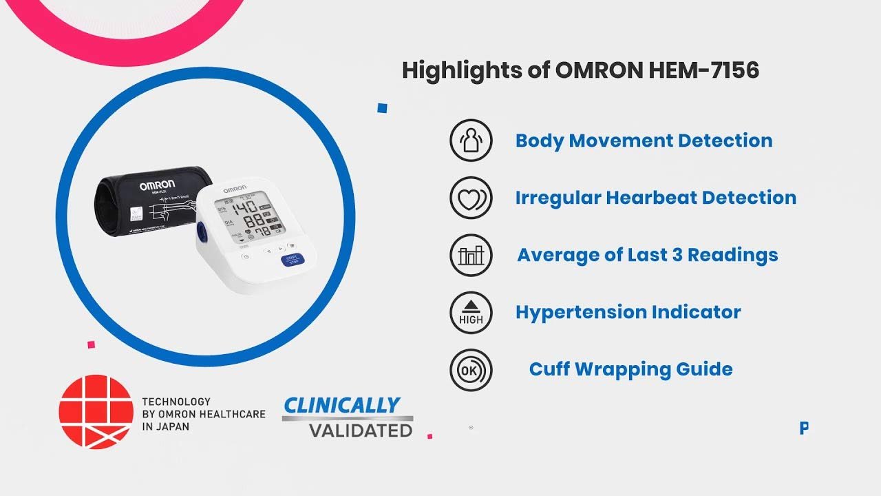 Omron HEM-7156 Digital Blood Pressure Monitor