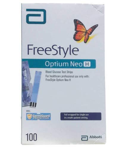 Abbott FreeStyle Optium Neo H Blood Glucose Monitor with 100 strips free(1)