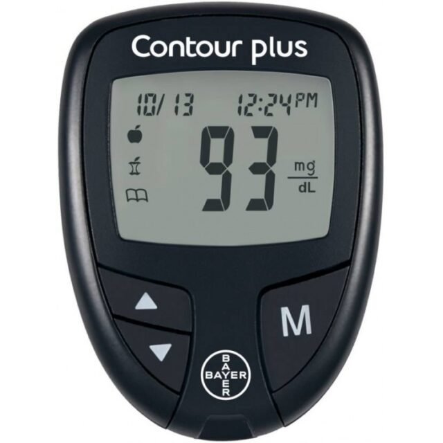 Bayer Contour PLUS Glucometer with Free 25 Test Strips - Prem Medical