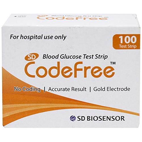 Sd Codefree Blood Glucose test Strips (100 Strips)