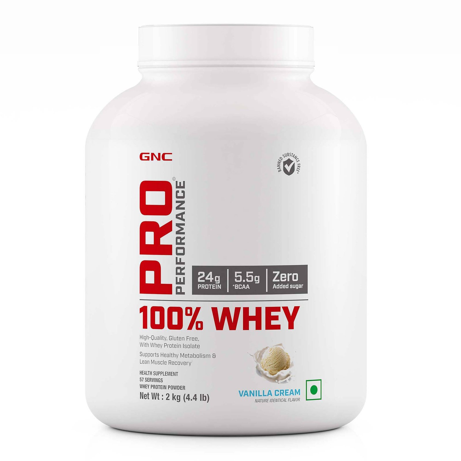 GNC Pro Performance 100% Whey Protein - 4.4 lbs, 2 kg
