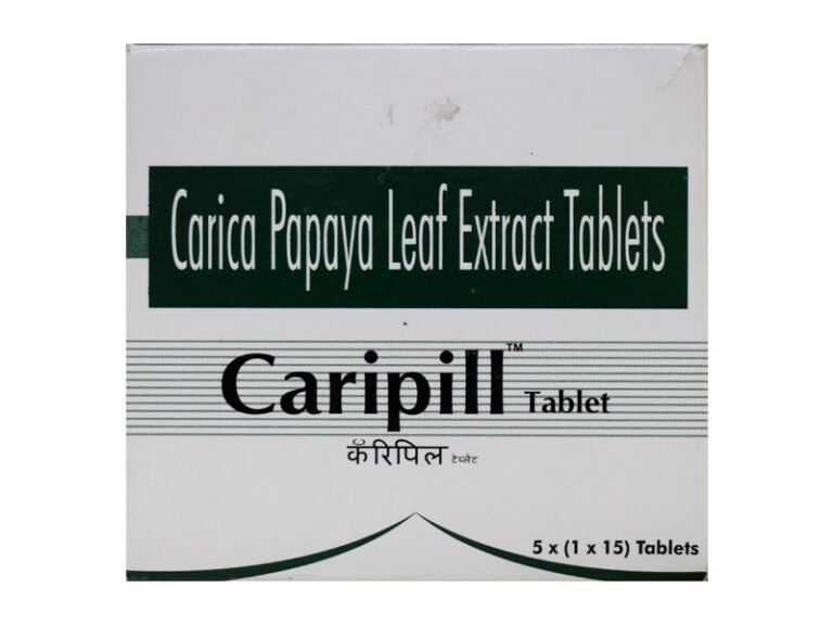 Caripill Papaya Leaf Extract Tablet 15 Tablets In 1 Strip Prem Medical