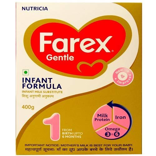 Farex Gentle Baby Food Stage 1 Infant Formula Refill Of 400 gm