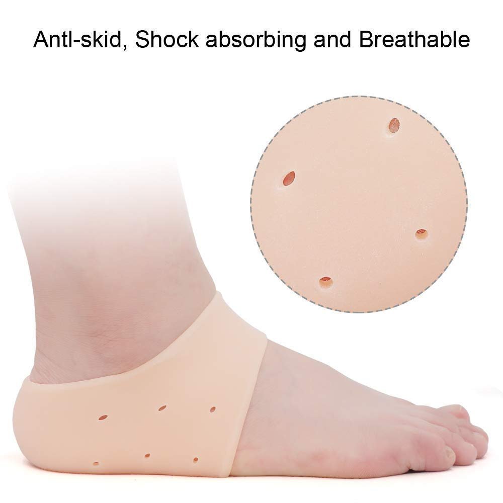 Amazon.com: Silicone Gel Heel Cups, Heel Pads for Plantar Fasciitis,Heel  Spurs & Heel Pain Foot Care (L) : Health & Household