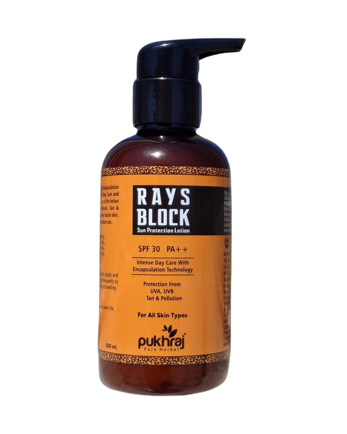 Pukhraj Rays Block Sun Protecting Lotion 200ml