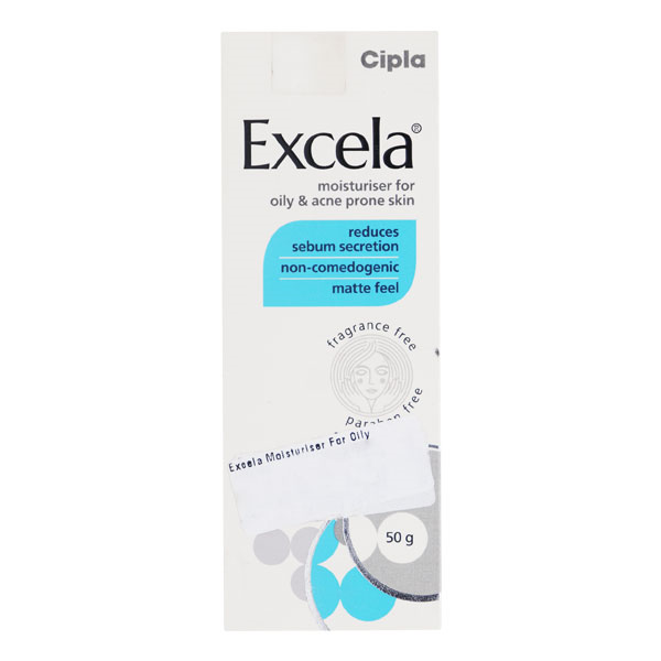 Excela Moisturiser for Oily & Acne Prone Skin | Reduces Sebum Secretion 50gm