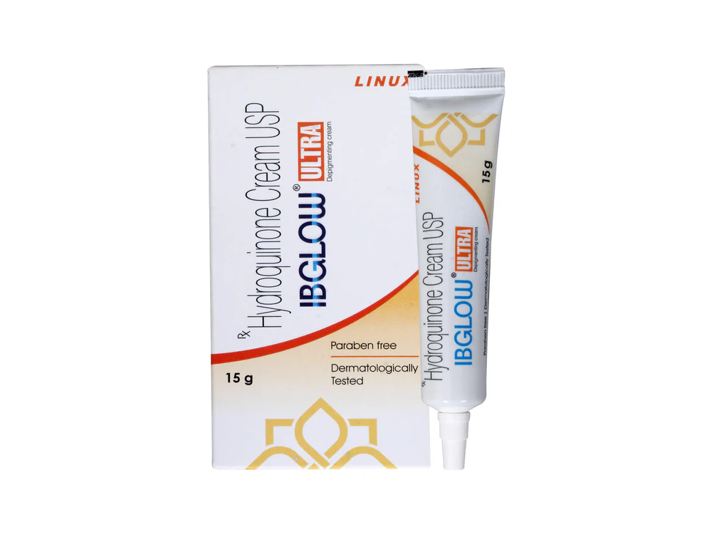 IBGlow Ultra Hydroquinone Cream for Depigmentation | Paraben Free 15gm