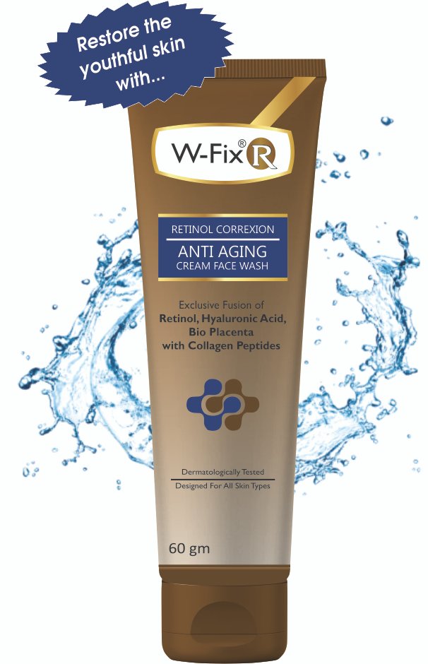W Fix R Anti Ageing Cream Face Wash 60gm