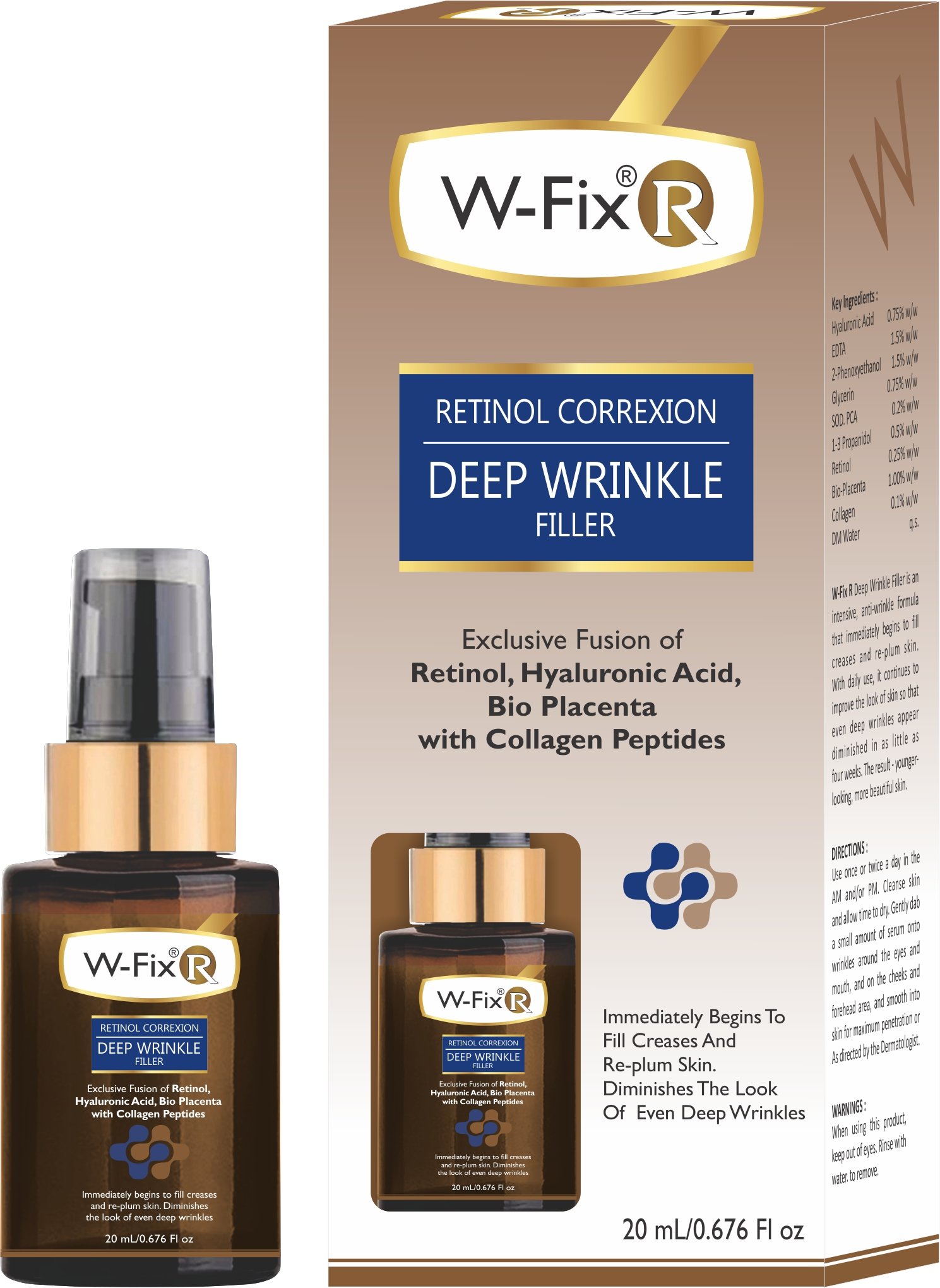 W Fix R Deep Wrinkle Filler Serum 20ml