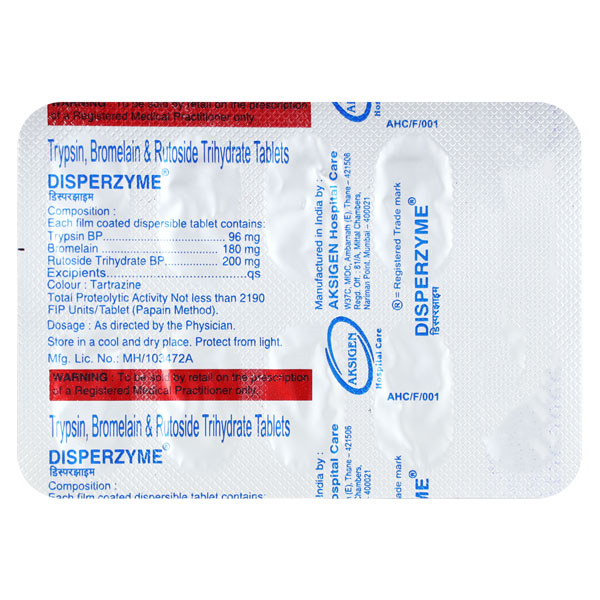 Disperzyme Tablet 10's 1