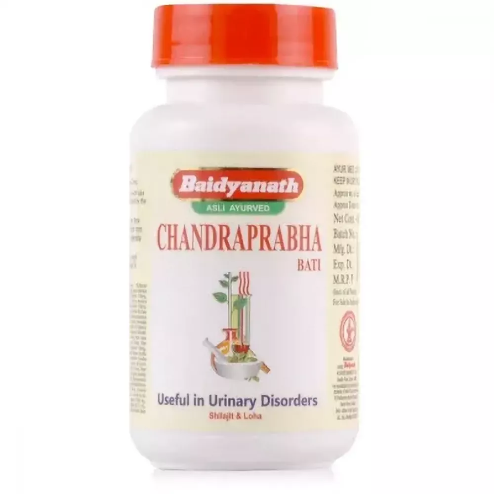 Baidyanath Chandraprabha Bati for Urinary Health 80 Tab