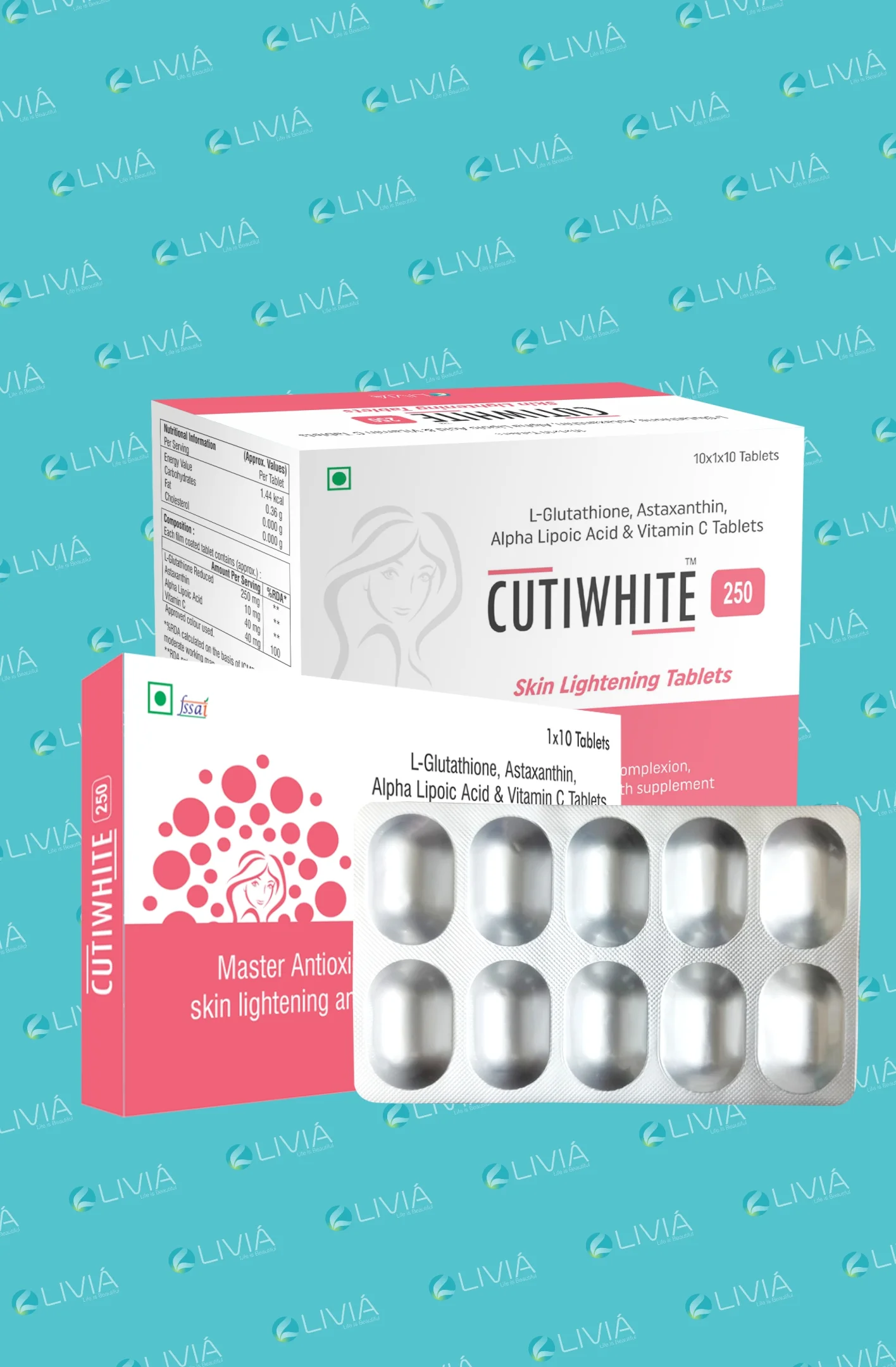 Cutiwhite 250 Tablets