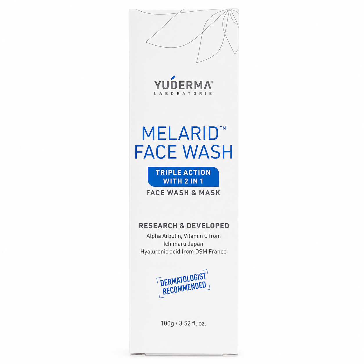 Yuderma Melarid Triple Action Face Wash & Mask